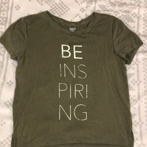 Fitted BE INSPIRED tee size medium